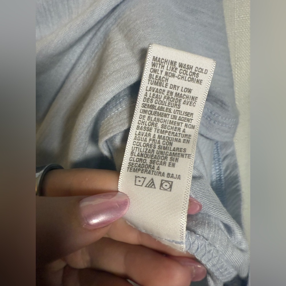 Standard James Perse Slub Cotton Jersey Light Blue T-Shirt 2 - Picture 8 of 8